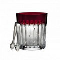 Waterford Crystal Mixology Talon Red Ice Bucket w/ Tongs